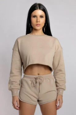 CXIX Oversized Cropped Jumper - Fawn -Rad Store 20 08 20CreaturesofXIXEcom 51 09124a2e 4e6f 447c 97ae 5de1bf90c488
