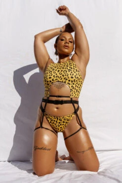 CXIX Buckle Up Bottoms - Yellow Leopard -Rad Store 20 09 24CreaturesofXIX 111