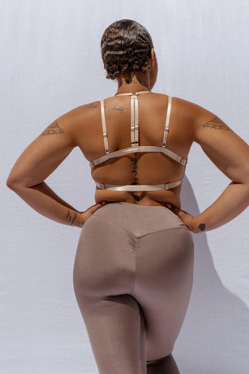 CXIX Confession Garter Leggings - Bronzed 6 CXIX Confession Garter Leggings - Bronzed - Image 4