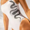 CXIX Gecko Grip Bodysuit Medusa - White
