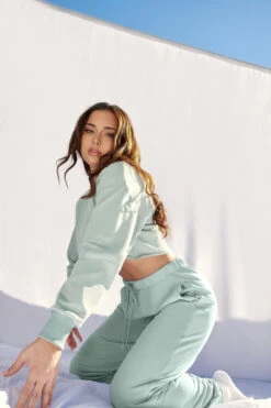 CXIX Oversized Cropped Jumper - Sage -Rad Store 21 06 25CreaturesofXIX edit 7