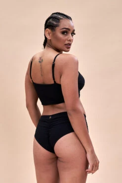 Lunalae Low Waist Shorts - Ribbed Black -Rad Store 221011 LunaLae 02 0090