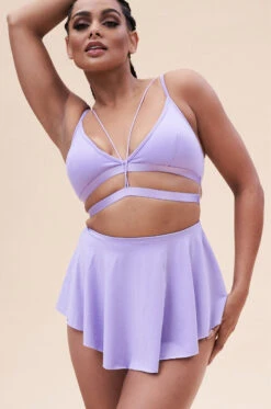 Lunalae Free Flow High Waist Shorts - Lilac -Rad Store 221011 LunaLae 29 1207