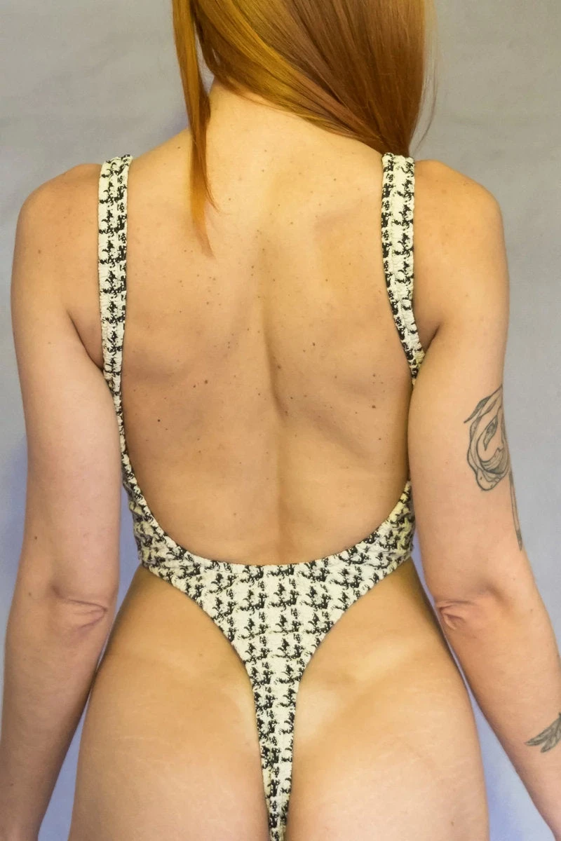 Rolling Cinque Tweed Bodysuit 5 Rolling Cinque Tweed Bodysuit - Image 3