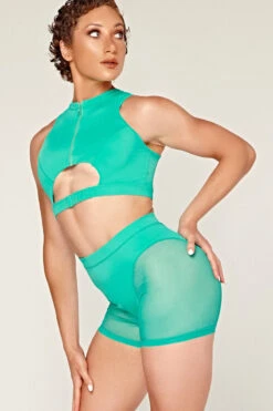 CXIX Dollhaus Mesh Biker Shorts - Aqua 11 CXIX Dollhaus Mesh Biker Shorts - Aqua -Rad Store 23 01 03CXIX 12201