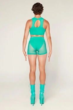 CXIX Dollhaus Mesh Biker Shorts - Aqua 13 CXIX Dollhaus Mesh Biker Shorts - Aqua -Rad Store 23 01 03CXIX 12211