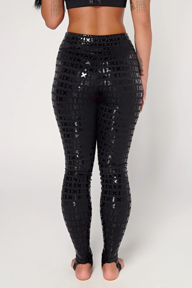 CXIX Gecko Grip Leggings With Grippy Waistband - Black 4 CXIX Gecko Grip Leggings With Grippy Waistband - Black - Image 2