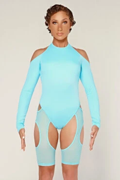 CXIX Dollhaus Mesh Bodysuit - Blue -Rad Store 23 01 03CXIX 6591 1