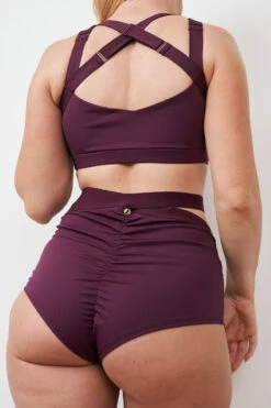 Lunalae Tara High Waisted Bottoms - Recycled Mulberry -Rad Store 230329 LUNALAE 11 0561