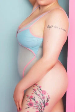 Rolling Vertigo Bodysuit - Blue/Pink -Rad Store 23 10 6 647 Klinger20azul20lado