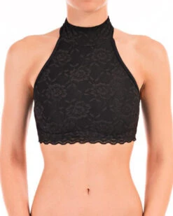 Dragonfly Lisette Top - Lace Black -Rad Store 4395 halter neck soutien gorge pole dance lisette lace