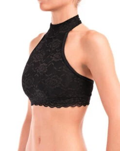 Dragonfly Lisette Top - Lace Black -Rad Store 4396 halter neck soutien gorge pole dance lisette lace
