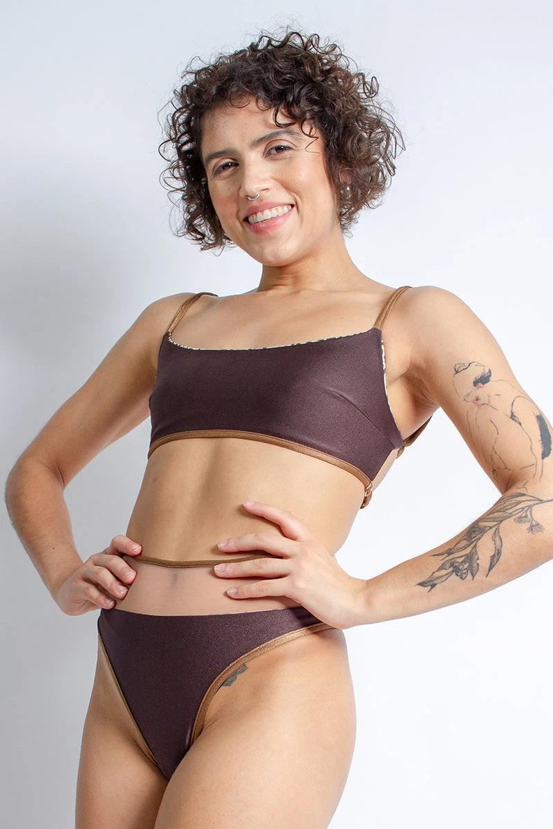 Rolling Vento Reversible Selva Bottoms - Beige Leopard/Chocolate 5 Rolling Vento Reversible Selva Bottoms - Beige Leopard/Chocolate - Image 3