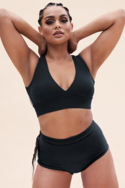 Lunalae Courtney V Neck Top - Recycled Black 7 Lunalae Courtney V Neck Top - Recycled Black -Rad Store Copyof1255TP 1012 1