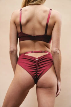 Lunalae Hannah Low Waist Bottoms - Recycled Burgundy -Rad Store Copyof220701 LunaLae 19 0867copy