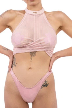 Naughty Thoughts XXX Rated See Through Top - Pink -Rad Store DL 09176copy2