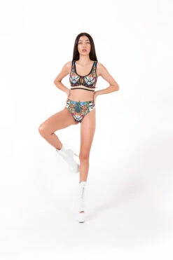 Pole Addict Mona High Leg Bottoms - Jungle 13 Pole Addict Mona High Leg Bottoms - Jungle -Rad Store DSC 6361