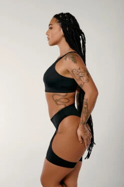 CXIX Dopamine High Suspender Bottoms - Black -Rad Store Dopamine black high suspenders bottoms sports bracxix15