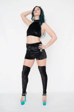 Paradise Chick Animal Leg Warmers (with Kneepads) - Black Velvet -Rad Store EXI 2083 2 c062e395 ae19 492f 90aa d46693ff3f1c