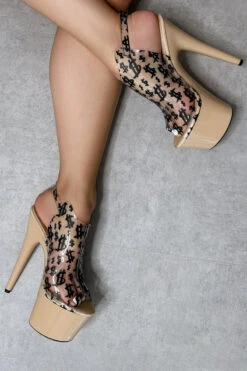 Hella Heels Make It Reign 7inch Stilettos - Sand -Rad Store EmpireKicksMakeitReignSand7inchpoledanceShieldStiletto 4