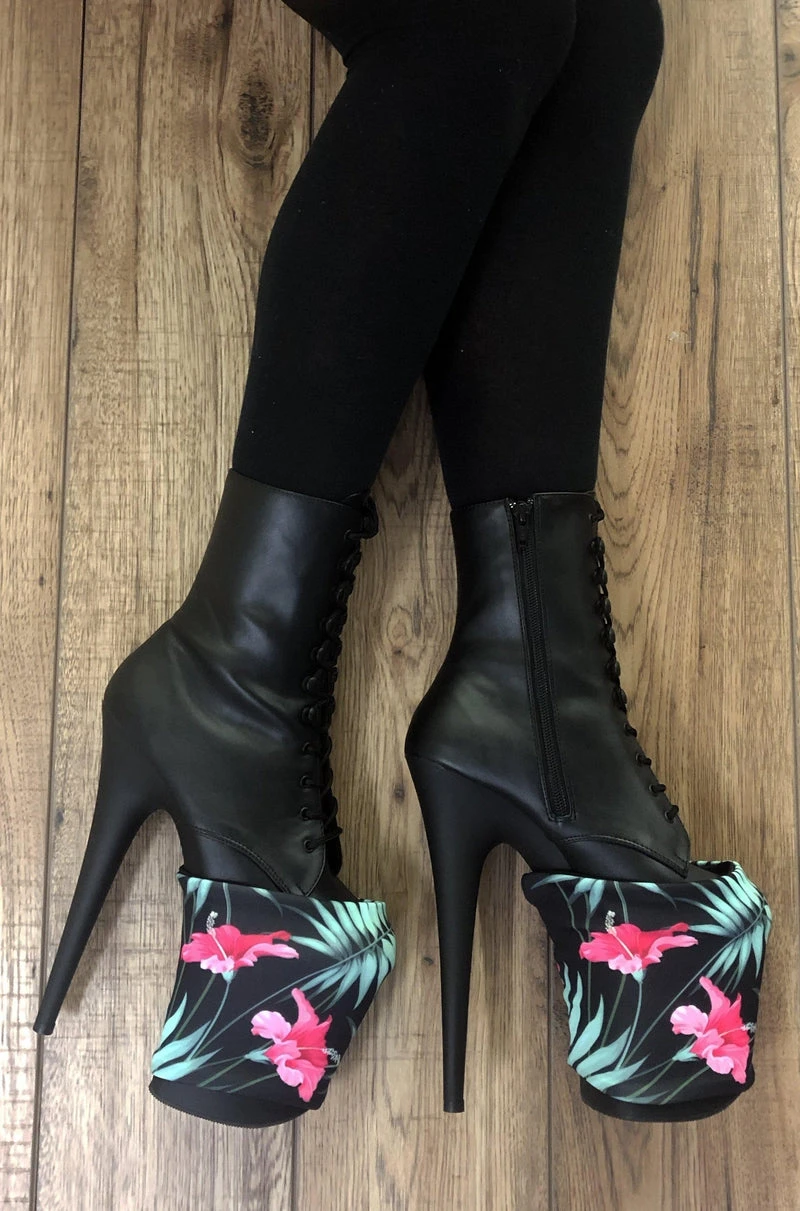 Pole Addict Shoe Protectors - Exotic Flower 3 Pole Addict Shoe Protectors - Exotic Flower