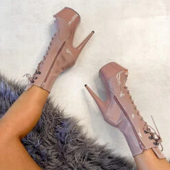 Hella Heels LipKit Open Toe 7inch Boots - Boujee 13 Hella Heels LipKit Open Toe 7inch Boots - Boujee -Rad Store File 026 Edit