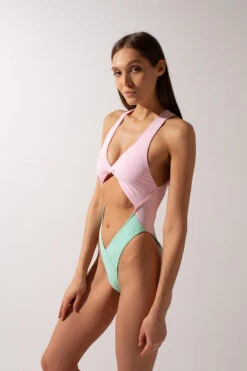 Shark Polewear Benita Bodysuit - Baby Pink/Mint 8 Shark Polewear Benita Bodysuit - Baby Pink/Mint -Rad Store IMG 0148 1