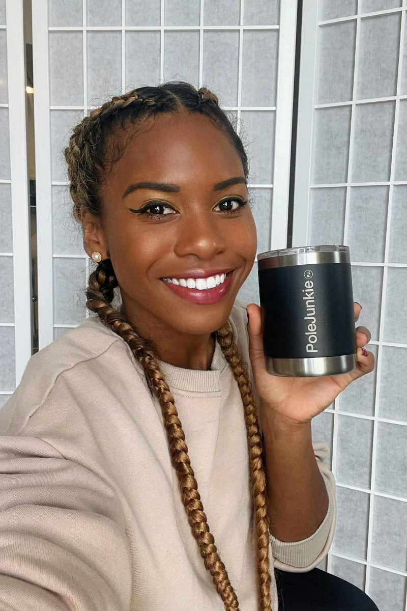 Pole Junkie Travel Coffee Cup - Black 5 Pole Junkie Travel Coffee Cup - Black - Image 3