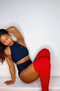 Thigh High Legwarmers - Red -Rad Store IMG 0725