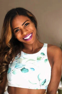 The Enviro Co. High Neck Crop Top - Daintree Day -Rad Store IMG 5064