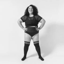 Rolling Over The Knee Socks - Striped Black/White (3 Sizes Available) 18 Rolling Over The Knee Socks - Striped Black/White (3 Sizes Available) -Rad Store IMG 7517 2a80bcaf d2b2 4721 8329 3042cf824894