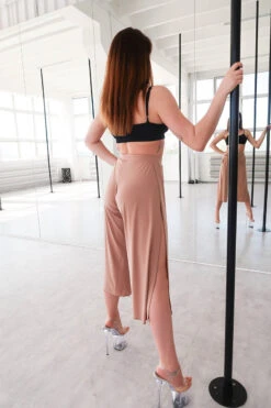 REV ACTIV Sensual Flow Pants (with Leg Slit) - Coffee -Rad Store IMG 8393 1