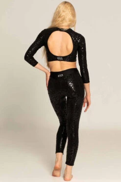 Paradise Chick Superhero Series Ultra Grip Leggings - Black Leopard 7 Paradise Chick Superhero Series Ultra Grip Leggings - Black Leopard -Rad Store LEGGINGSUTRAGRIPLEOPARD3 1