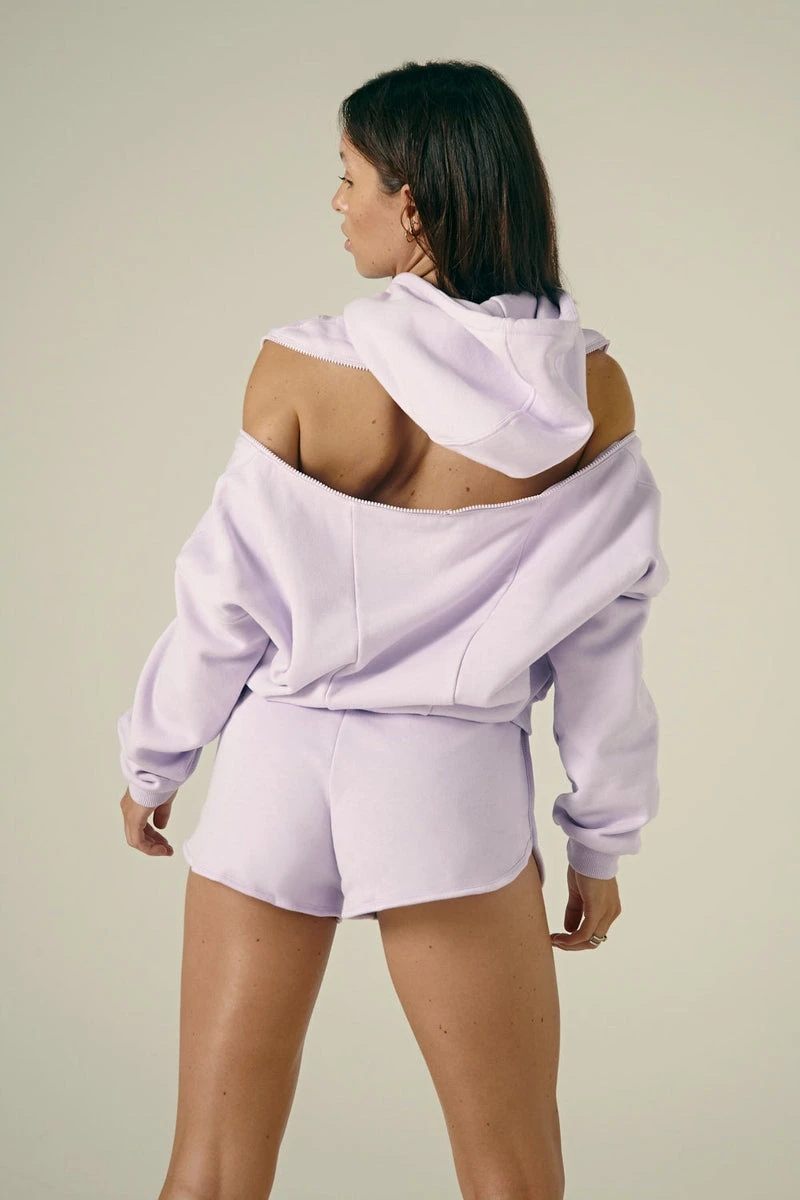 CXIX Droptop Zip Hoodie - Lilac 3 CXIX Droptop Zip Hoodie - Lilac