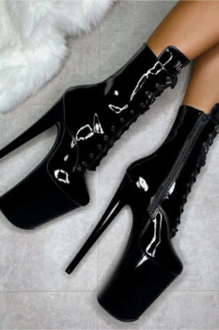 Hella Heels LipKit 9inch Boots - Black Beatles 7 Hella Heels LipKit 9inch Boots - Black Beatles -Rad Store LipKit Black Beatle Boot Black 9 inch stripper shoes Hella Heels 5 7628b70c b8d3 4a97 bc6b 53af351ed130