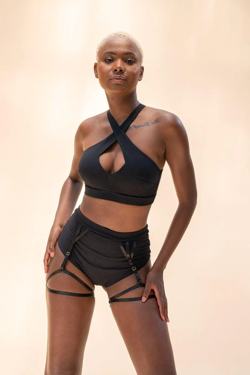 Lunalae Roxy Top - Recycled Black 3 Lunalae Roxy Top - Recycled Black