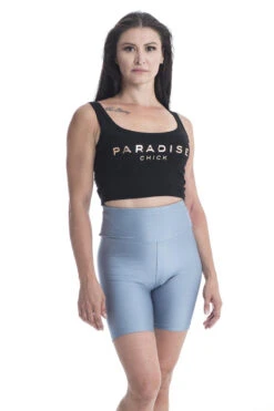 Paradise Chick Biker Shorts - Steel Blue -Rad Store MG 2025copy