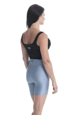 Paradise Chick Biker Shorts - Steel Blue -Rad Store MG 2029copy