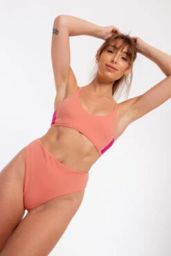 Nona Perkasa Night Lily Top - Coral Pink/Fuschia -Rad Store NightLilyCoralP04 9d0044df 0659 48d7 8705 1b9f14cd8b29