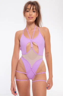 Nona Perkasa Queen Of The Night Body Garter - Mauve/Sand 9 Nona Perkasa Queen Of The Night Body Garter - Mauve/Sand -Rad Store QOTNGarterMauve02