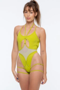 Nona Perkasa Queen Of The Night Body Garter - Vert/Sand -Rad Store QOTNGarterVert01