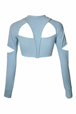 Hamade Activewear Scoop Neck Long Sleeve Top - Light Blue 17 Hamade Activewear Scoop Neck Long Sleeve Top - Light Blue -Rad Store SS22 20