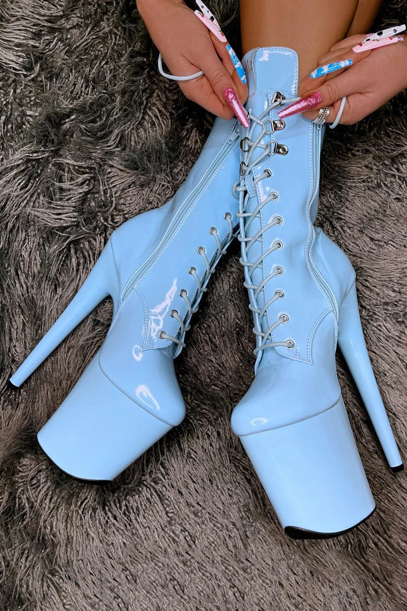 Hella Heels LipKit 8inch Boots - Sky High 3 Hella Heels LipKit 8inch Boots - Sky High
