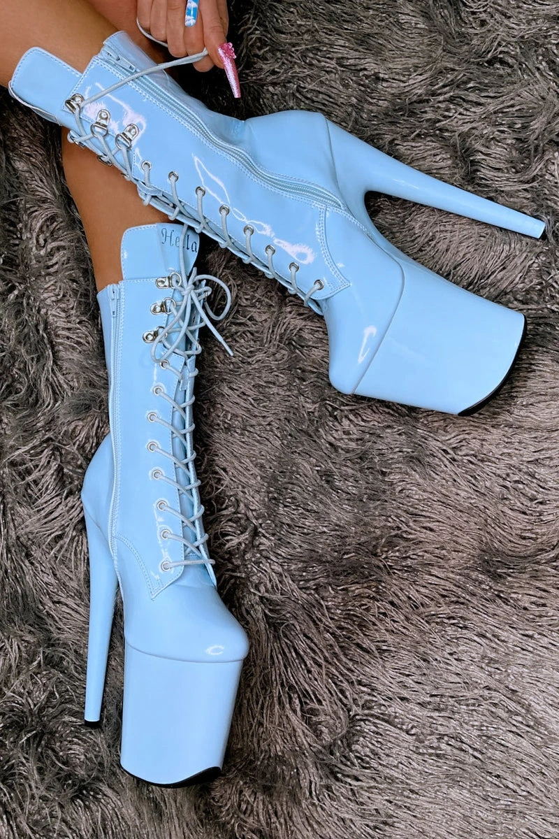 Hella Heels LipKit 8inch Boots - Sky High 4 Hella Heels LipKit 8inch Boots - Sky High - Image 2