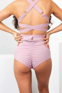 Lunalae Tara High Waisted Bottoms - Recycled Mauve -Rad Store TaraHighWaistBottoms12
