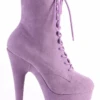 Pleaser USA Adore-1020FS Faux Suede 7inch Pleaser Boots - Lavender