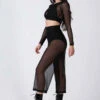 REV ACTIV Mesh Flow Pants - Black -Rad Store black mesh long set pleasure 3