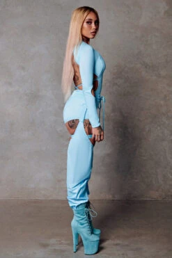 CXIX 119 Chaps - Blue -Rad Store blue bodysuit CXIX polewear fashion streetwear