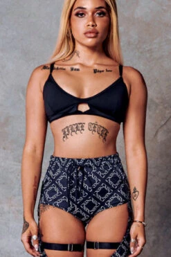 CXIX 119 Bralette - Black -Rad Store bralette black poledance CXIX 119 streetwear 2