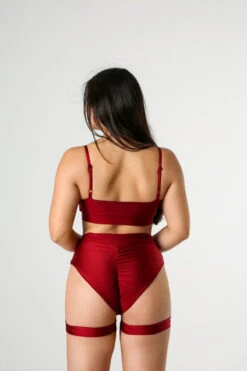 REV ACTIV Bomb Garter Shorts - Cherry -Rad Store cherry eclipse top bomb shorts z paskami 3 198abb98 8c13 46ab a2c2 efaba517565a